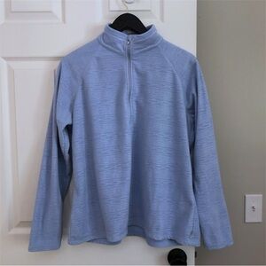 Eddie Bauer Quest Fleece 1/4-Zip Printed Pullover Base Layer Warm Women's XL